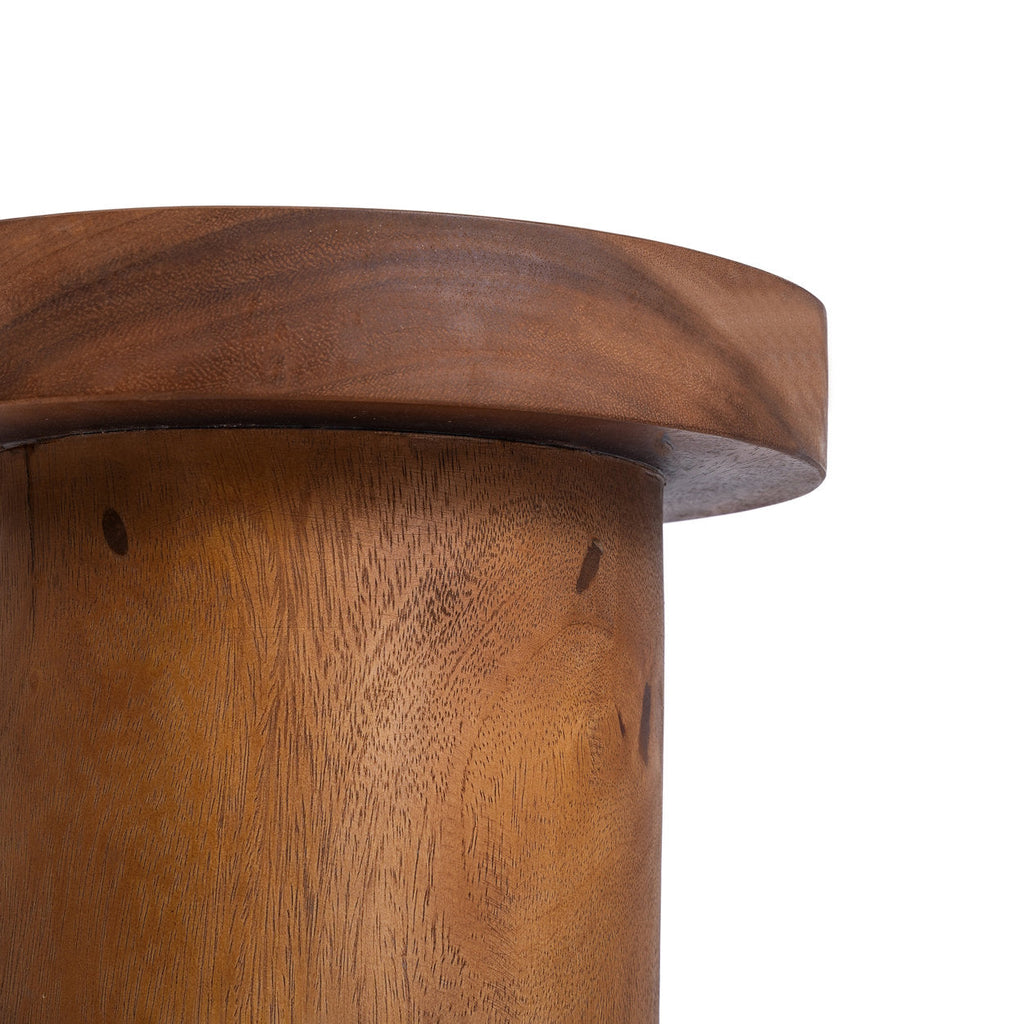 The Inti Side Table - Natural, Teak, Ø 30 cm