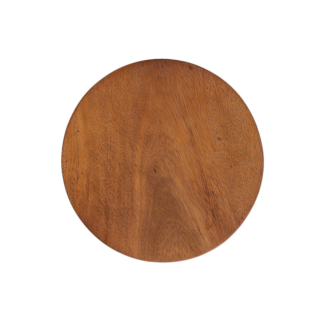 The Inti Side Table - Natural, Teak, Ø 30 cm