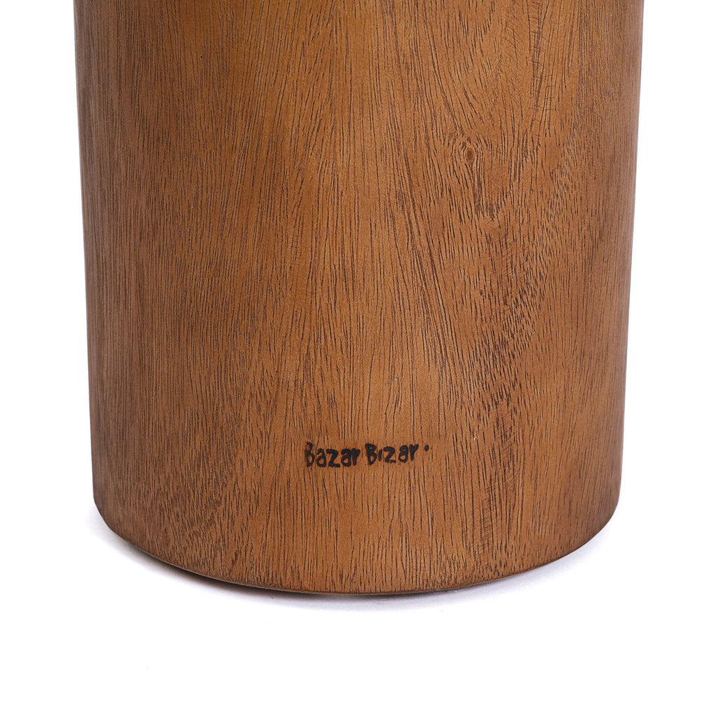 The Inti Side Table - Natural, Teak, Ø 30 cm