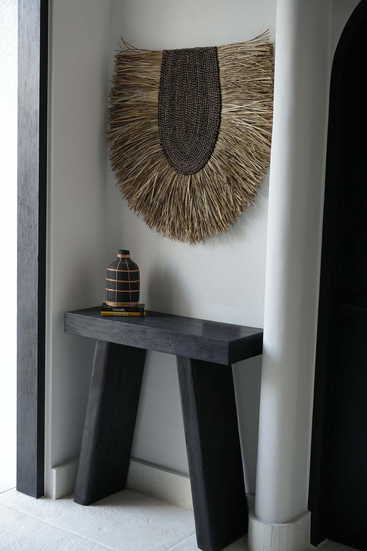 The Stance Console, Teak wood, Black