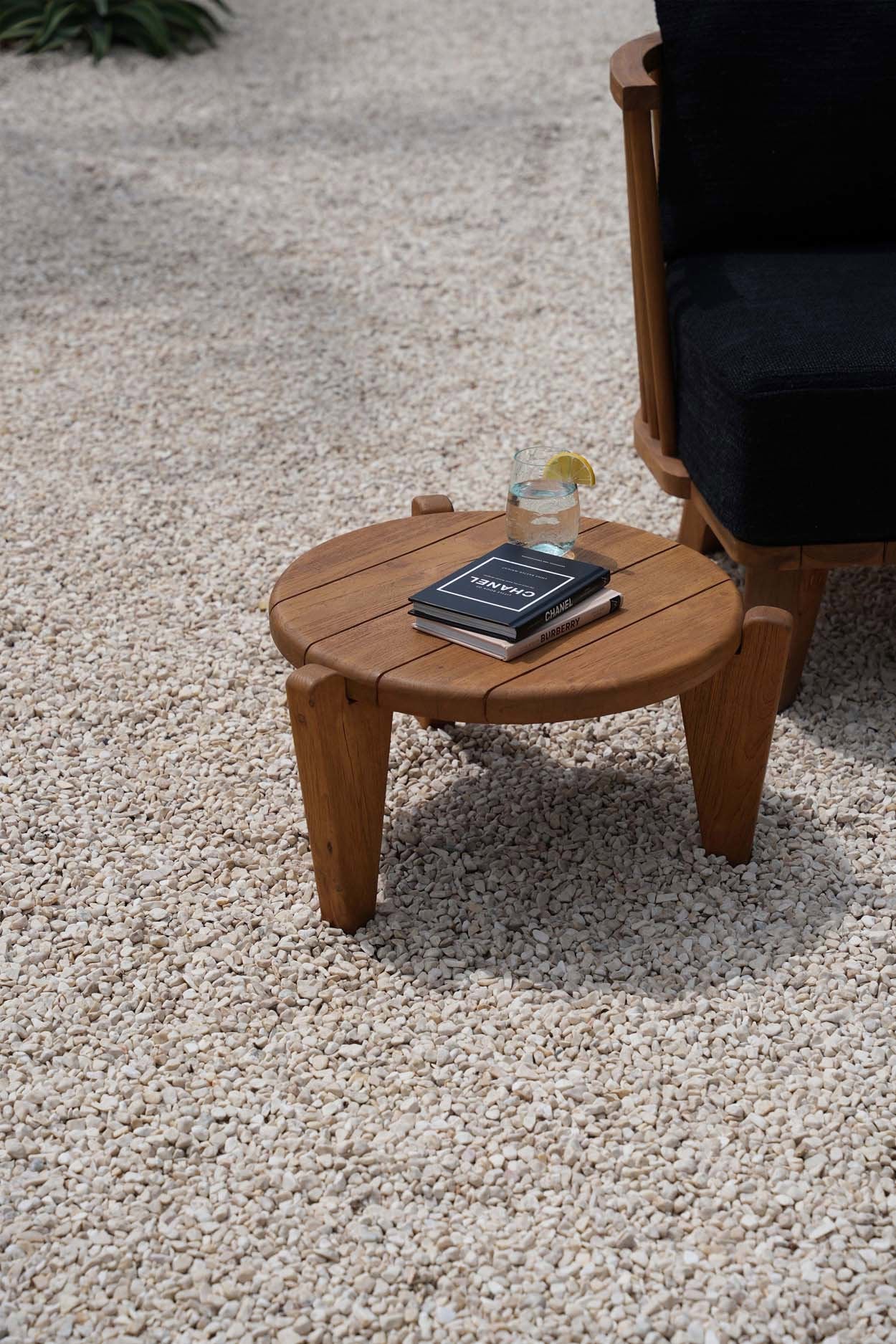 The Seseh Coffee Table - Ø 50 CM - Outdoor, Teak wood