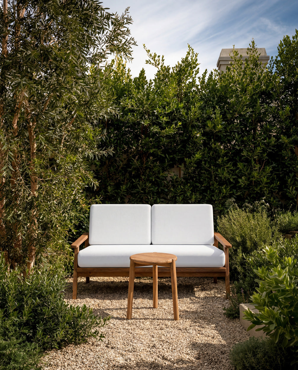 Gilimanuk Side Table, Teak - Outdoor, Ø 47 cm
