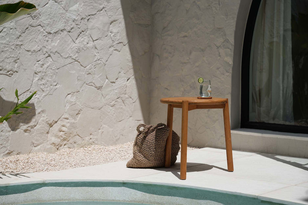 The Gilimanuk Side Table, Teak - Outdoor, Ø 47 cm