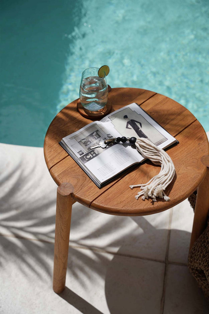 The Gilimanuk Side Table, Teak - Outdoor, Ø 47 cm