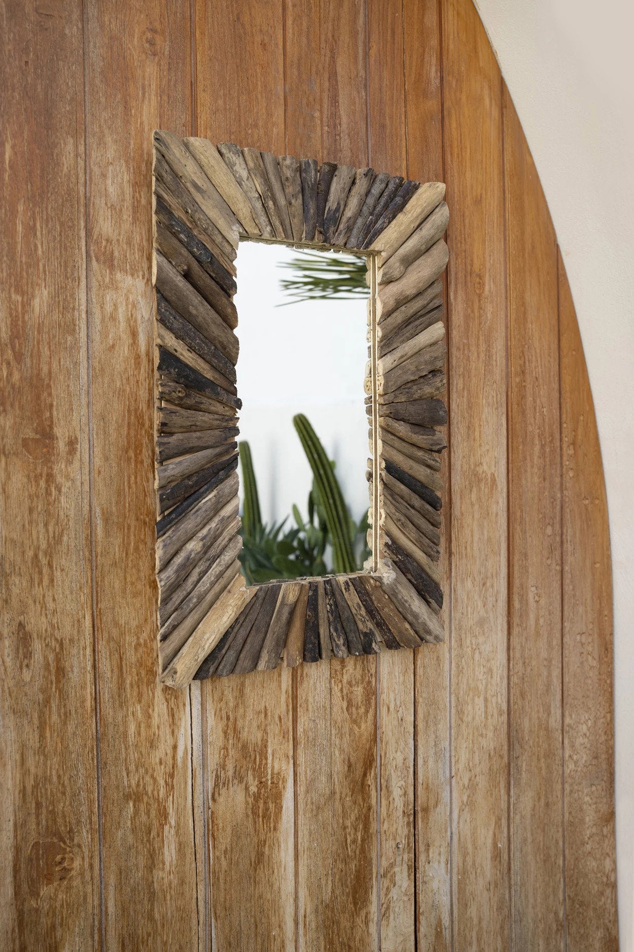Driftwood Framed Mirror - Natural - 41 x 60 CM