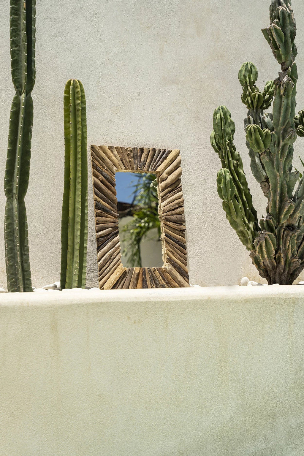 Driftwood Framed Mirror - Natural - 41 x 60 CM