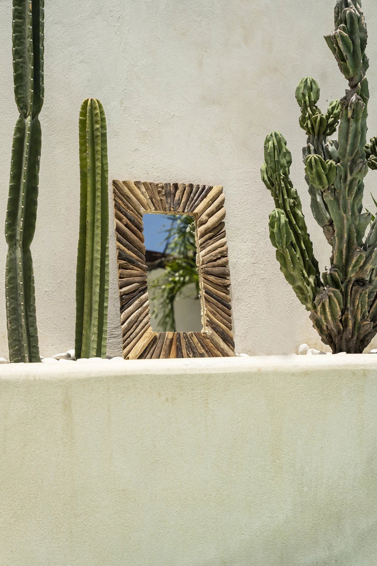 Driftwood Framed Mirror - Natural - 41 x 60 CM
