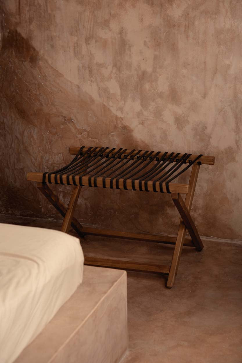 The Luggage Rack - Natural- Black - L