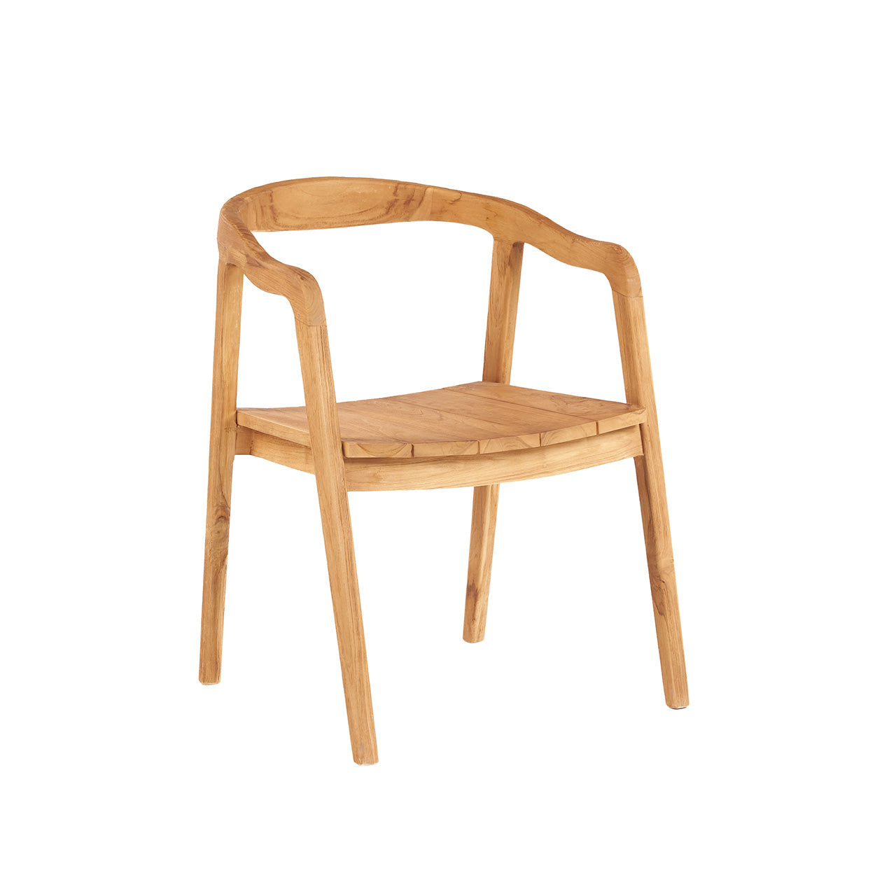 The Nihi Oka Dining Chair - Teak Wood, Outdoor