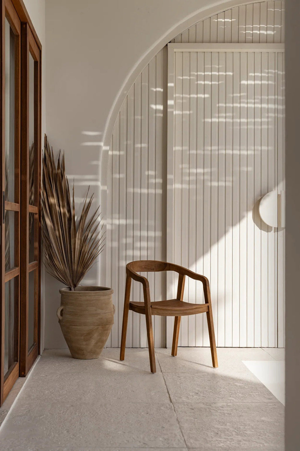 The Nihi Oka Dining Chair - Teak Wood, Outdoor