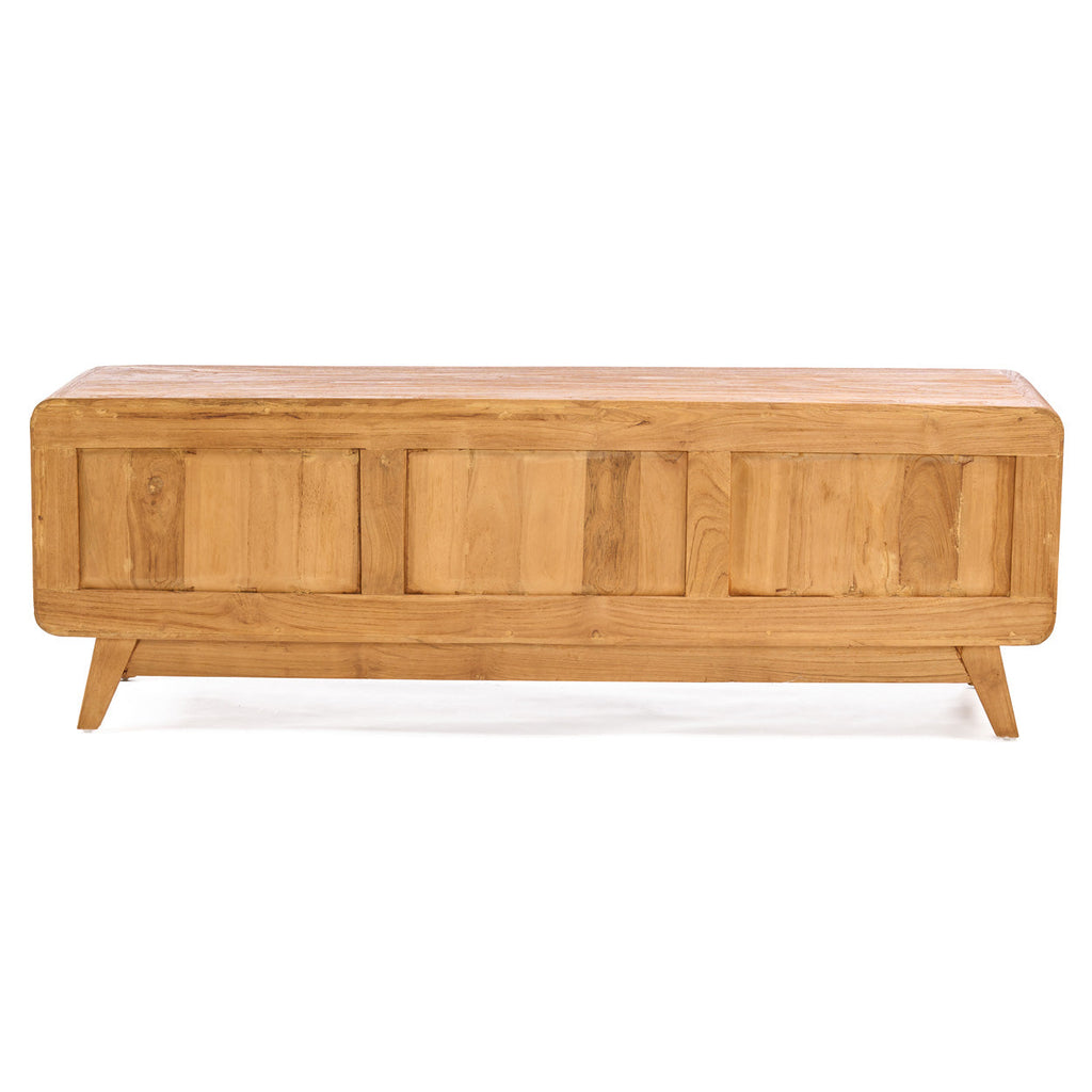 DUNE TV CABINET - NATURAL, TEAK & RATTAN