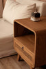 Nightstand The Breeze, Teak wood, - Natural