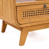 Nightstand The Breeze, Teak wood, - Natural