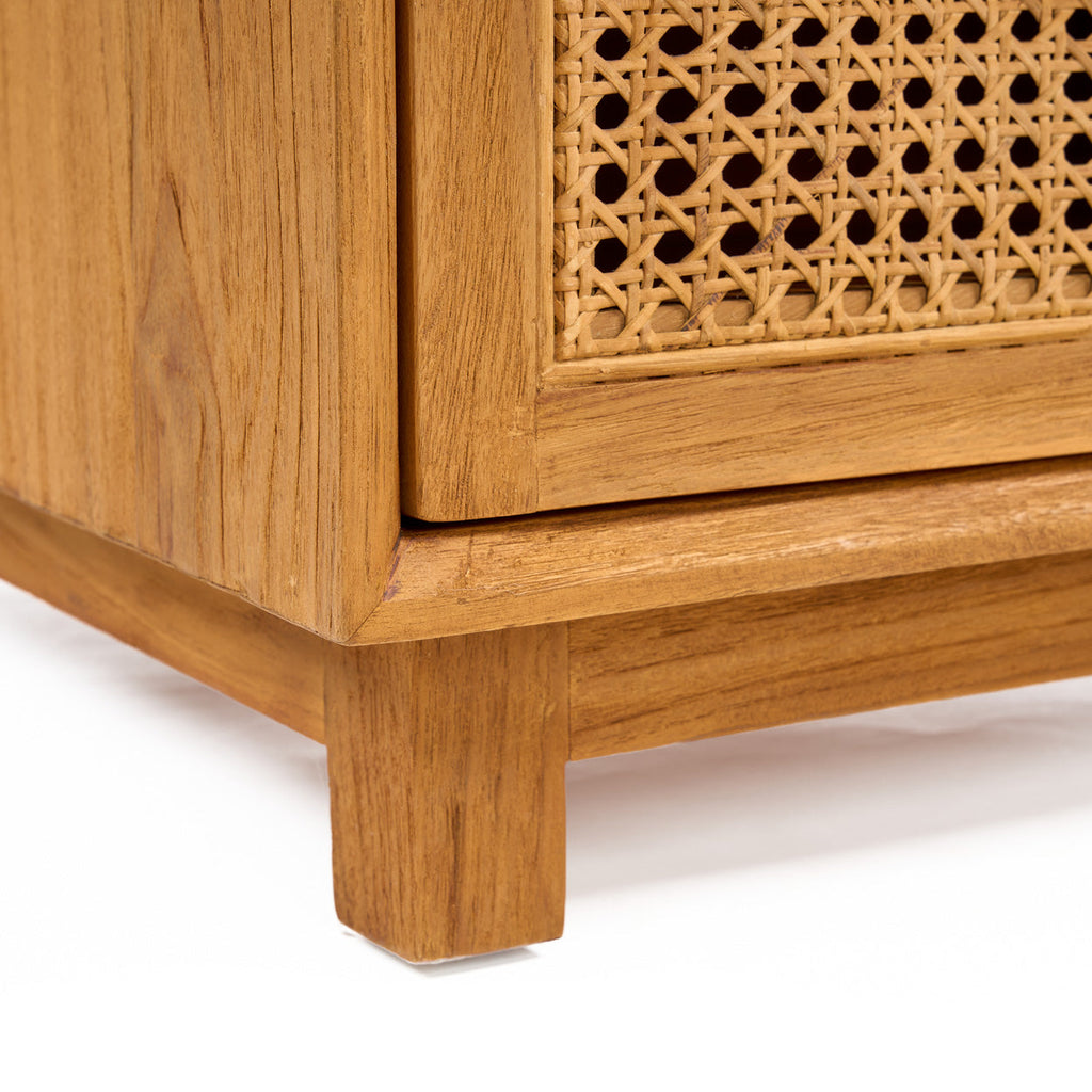 Nightstand Harmony - Teak wood, Natural