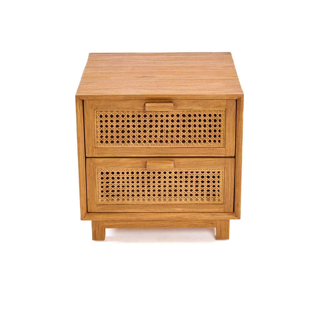 Nightstand Harmony - Teak wood, Natural