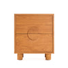 Nightstand Eclipse, Teak wood, Natural