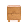 Nightstand Eclipse, Teak wood, Natural