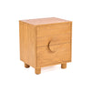 Nightstand Eclipse, Teak wood, Natural