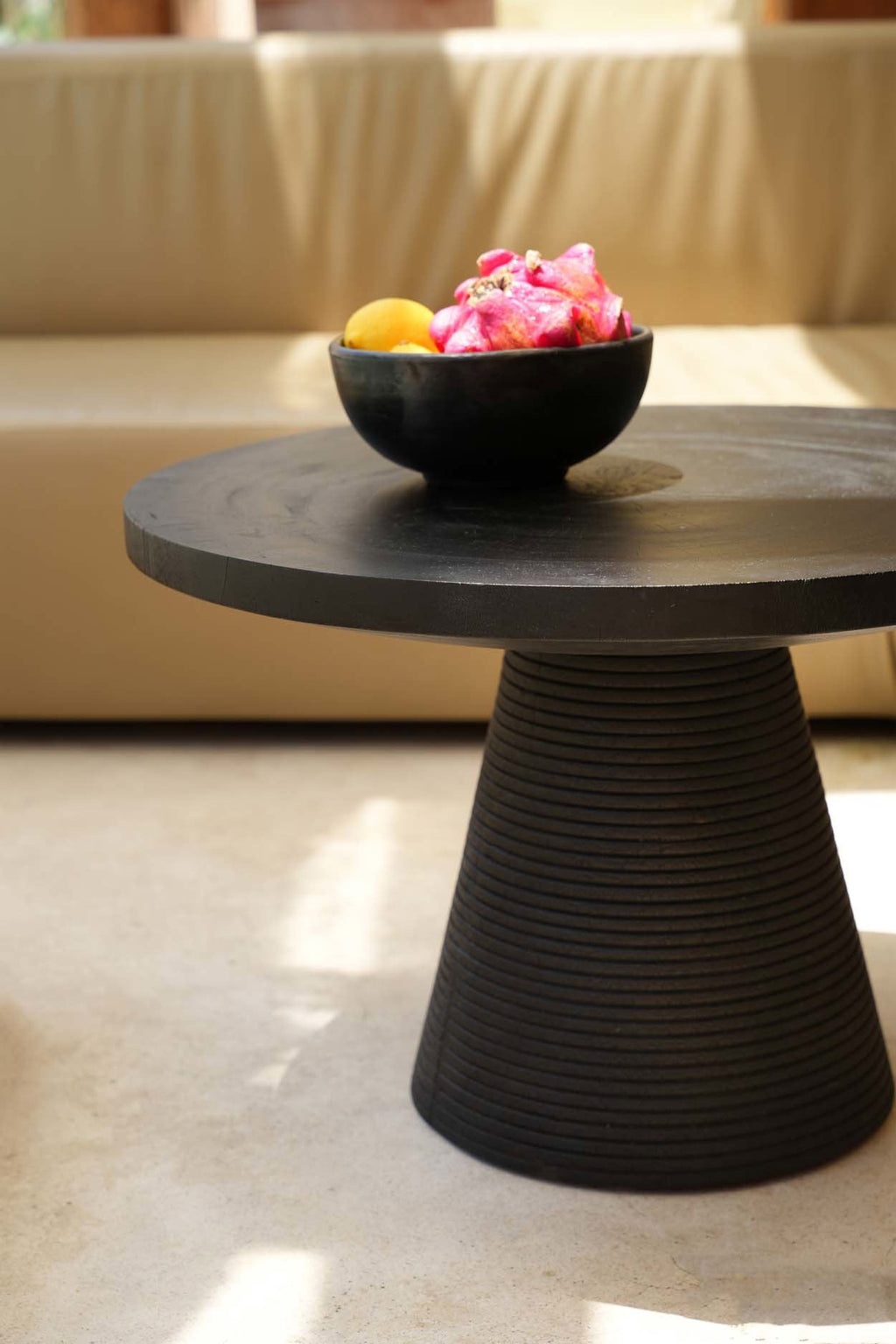 Hi Matata Coffee Table - Black, D 70 CM