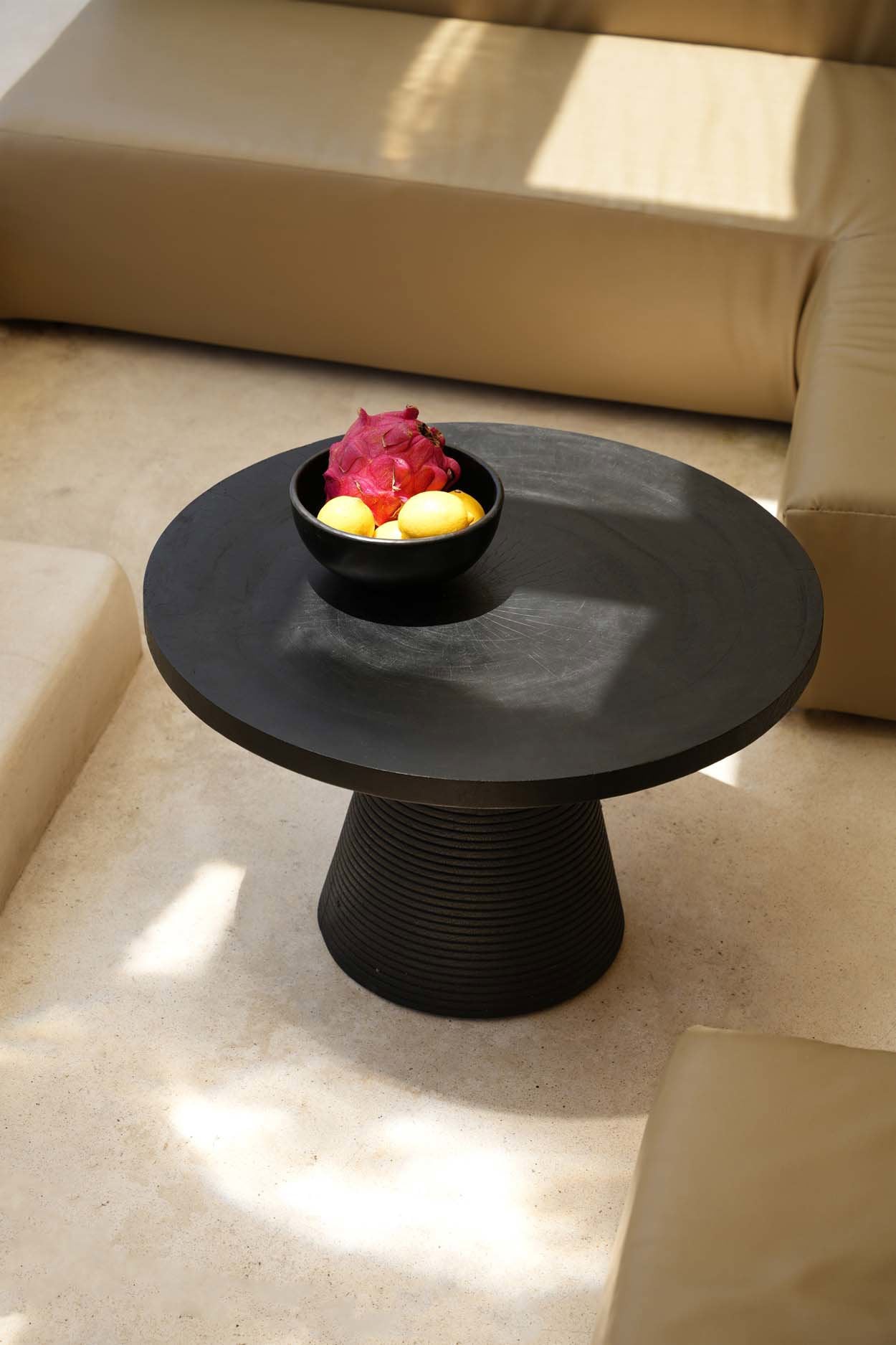 Hi Matata Coffee Table - Black, D 70 CM