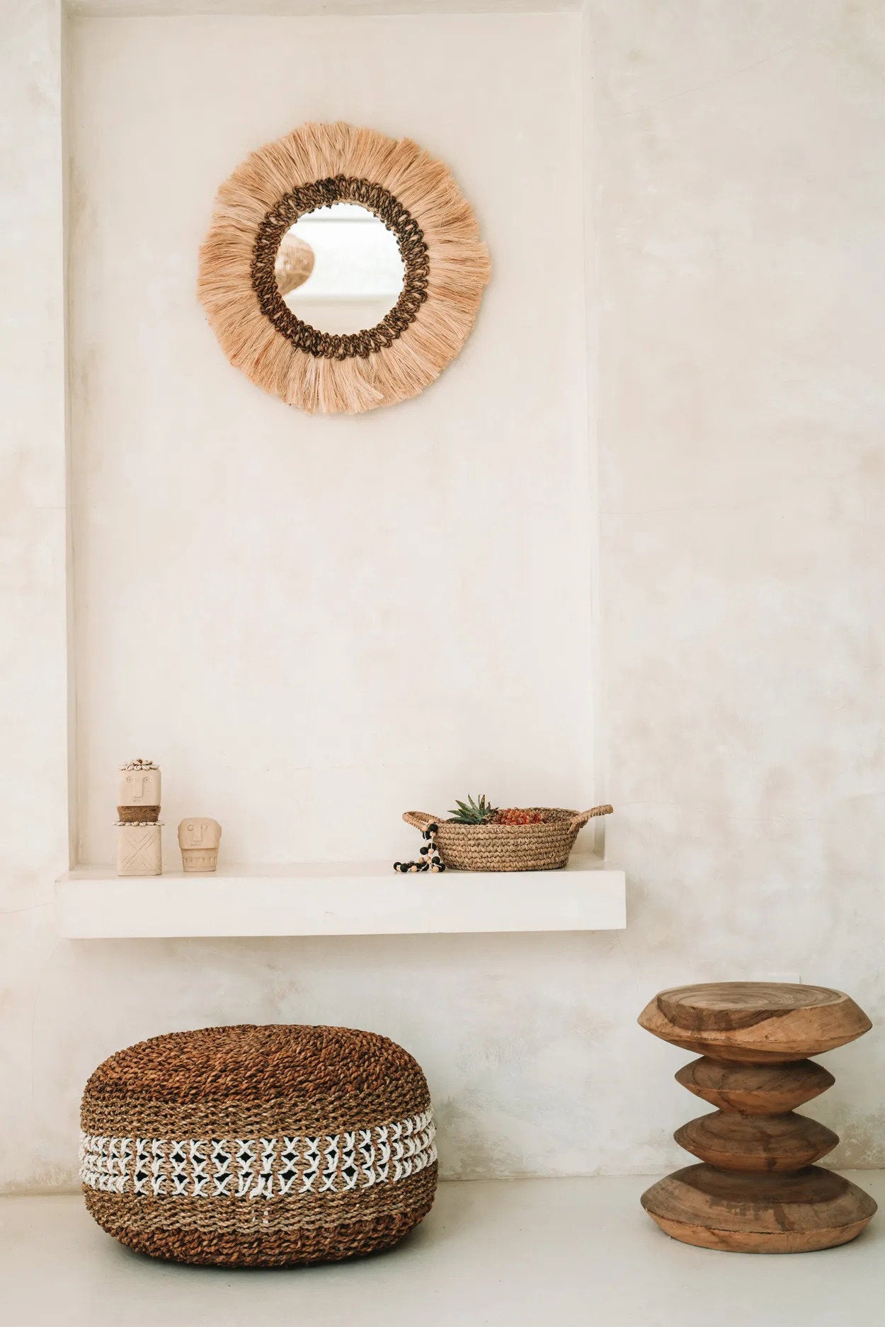 Mowgli Mirror - Natural - Ø 60 cm