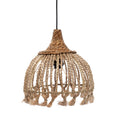 The Abaca Tassel Pendant - Natural - Ø 31, H 31 cm