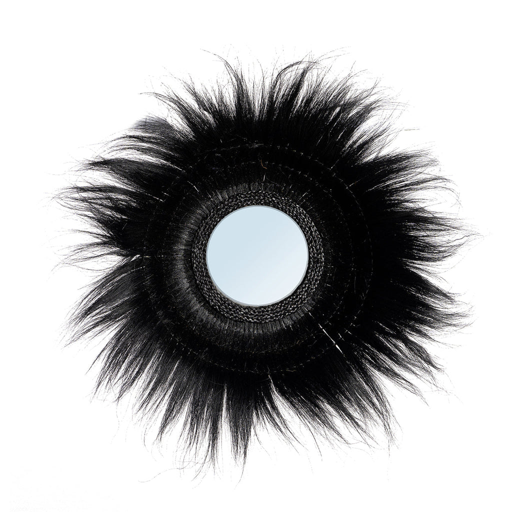 Sunken Forest Mirror - Black- Ø 90 cm