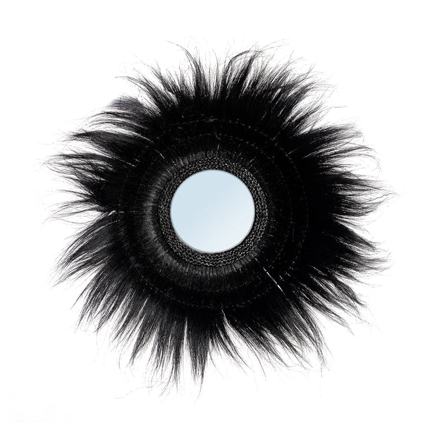 Sunken Forest Mirror - Black- Ø 90 cm