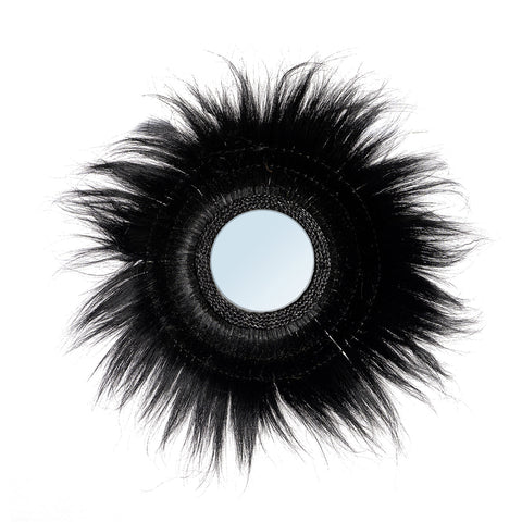 Sunken Forest Mirror - Black- Ø 90 cm