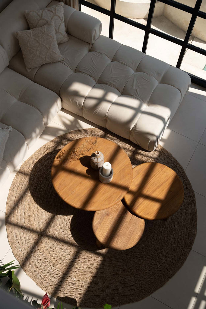 The Fusuma Coffee Table, Teak - Ø 80 cm
