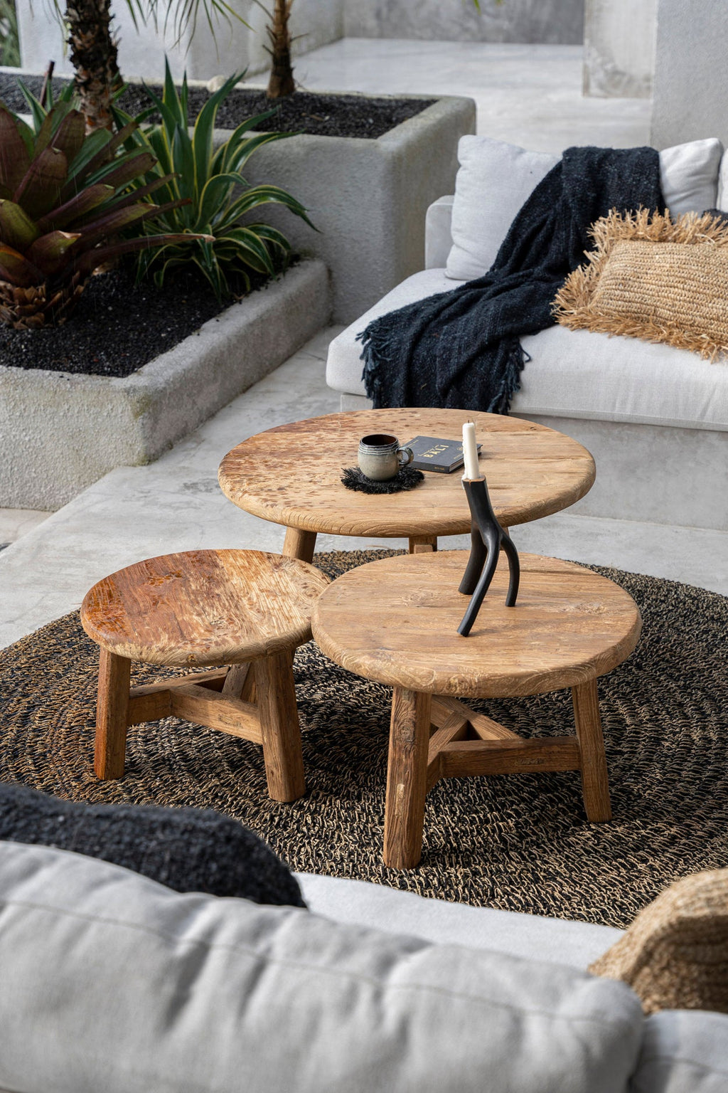 The Fusuma Coffee Table, Teak - Ø 80 cm