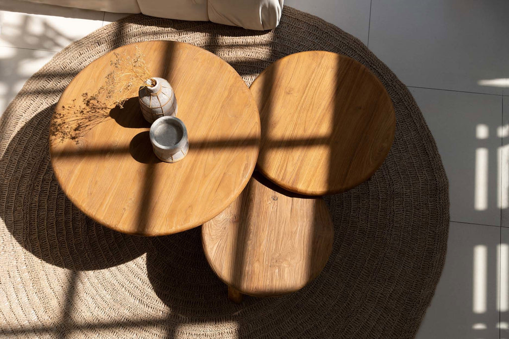 The Fusuma Coffee Table, Teak - Ø 60 cm