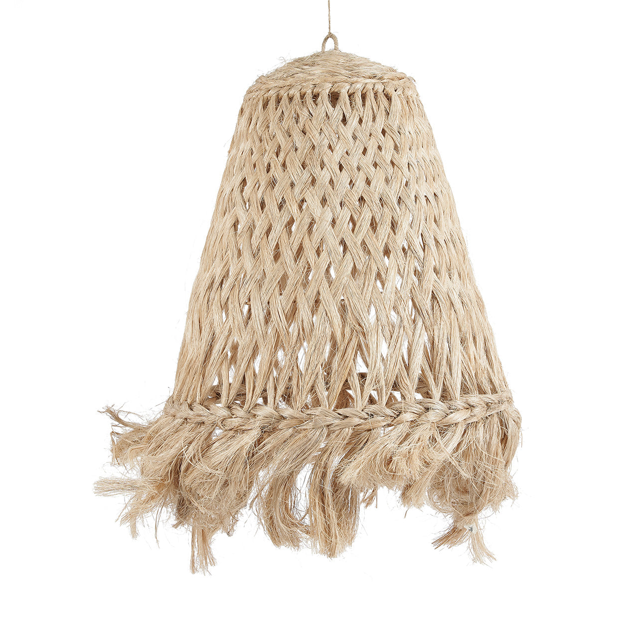 The Abaca Jelly Fish Pendant - Natural - Ø 63, H 63 cm