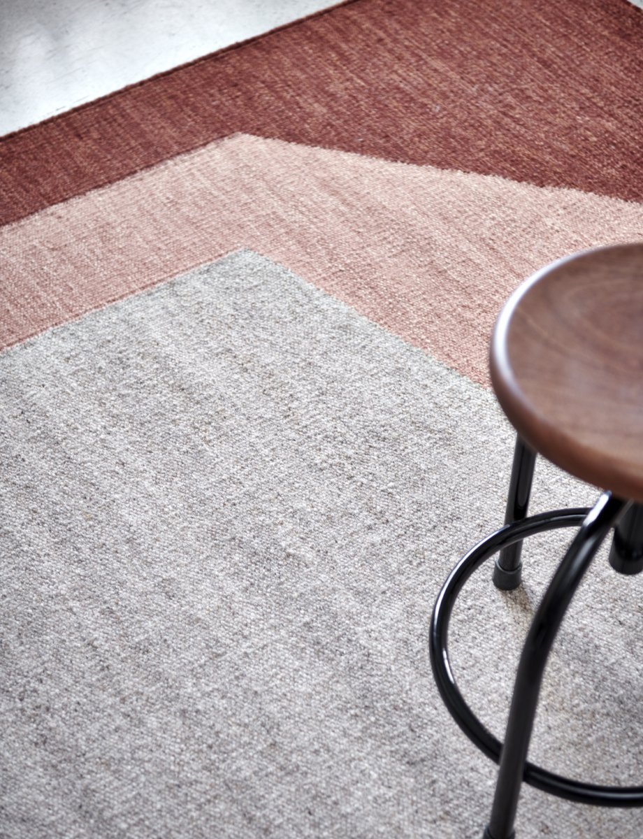 Levels Wool Rug, Coral, MANY SIZE