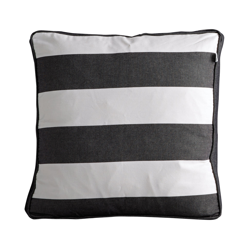 CUSHION COVER STRIPES | COTTON | 45 X 45 CM, BLACK & WHITE