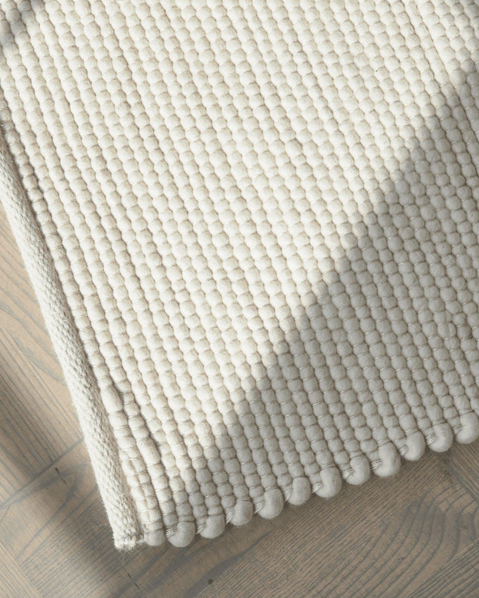 Merino Wool Rug, White, MANY SIZE