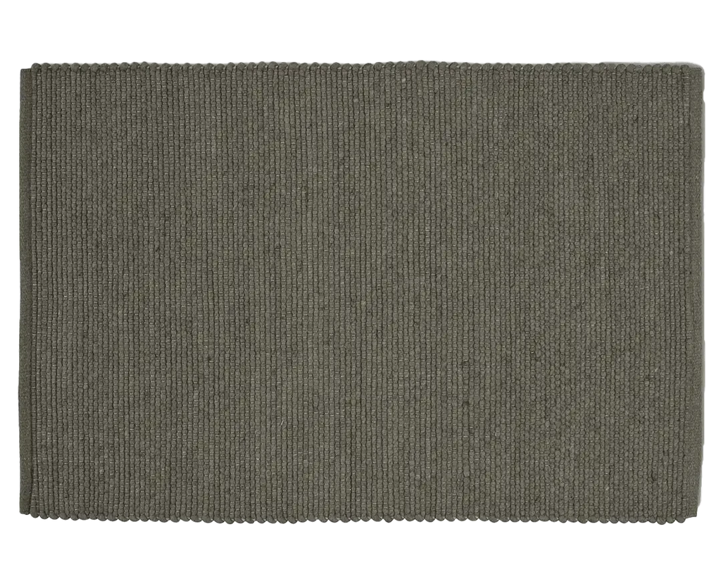 MERINO DOORMAT, WOOL, FOREST GREEN