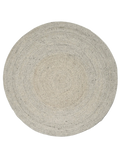 MERINO Round Wool Rug, Concrete