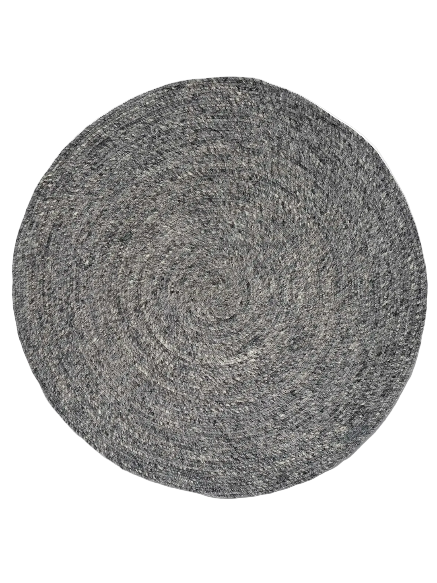 MERINO Round Wool Rug, Granit