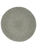 MERINO Round Wool Rug, Green