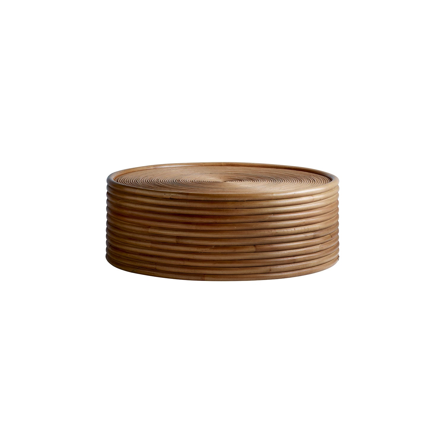 MANODRUM LOUNGE TABLE | RATTAN | H 30 CM,  Ø 75