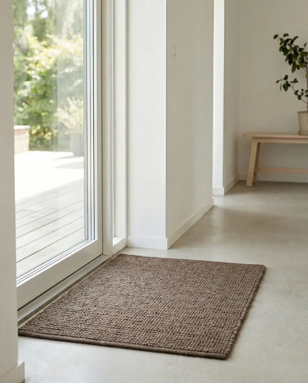 Door Mat Merino Brown