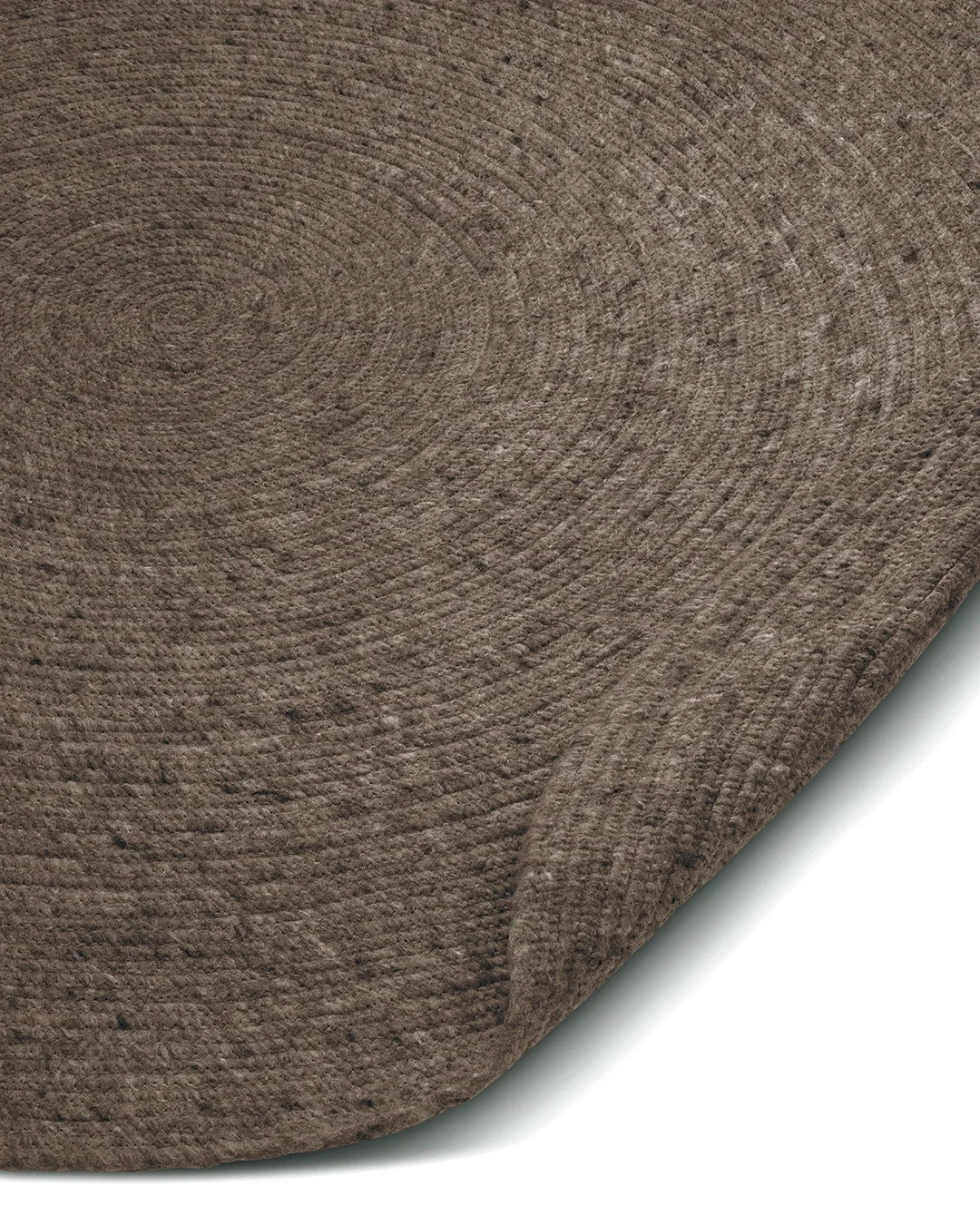 Rug Merino Brown – Round