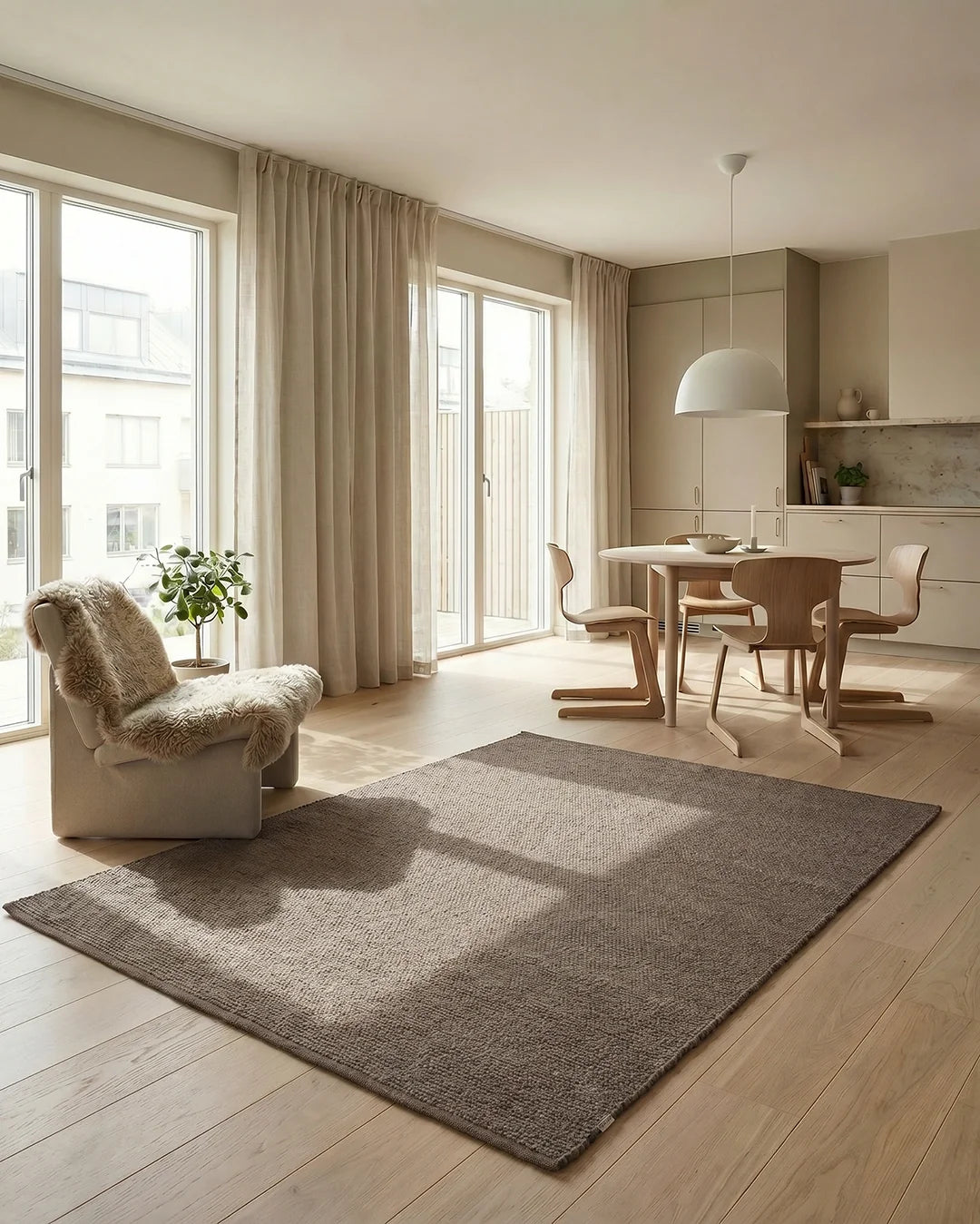 Rug Merino Brown