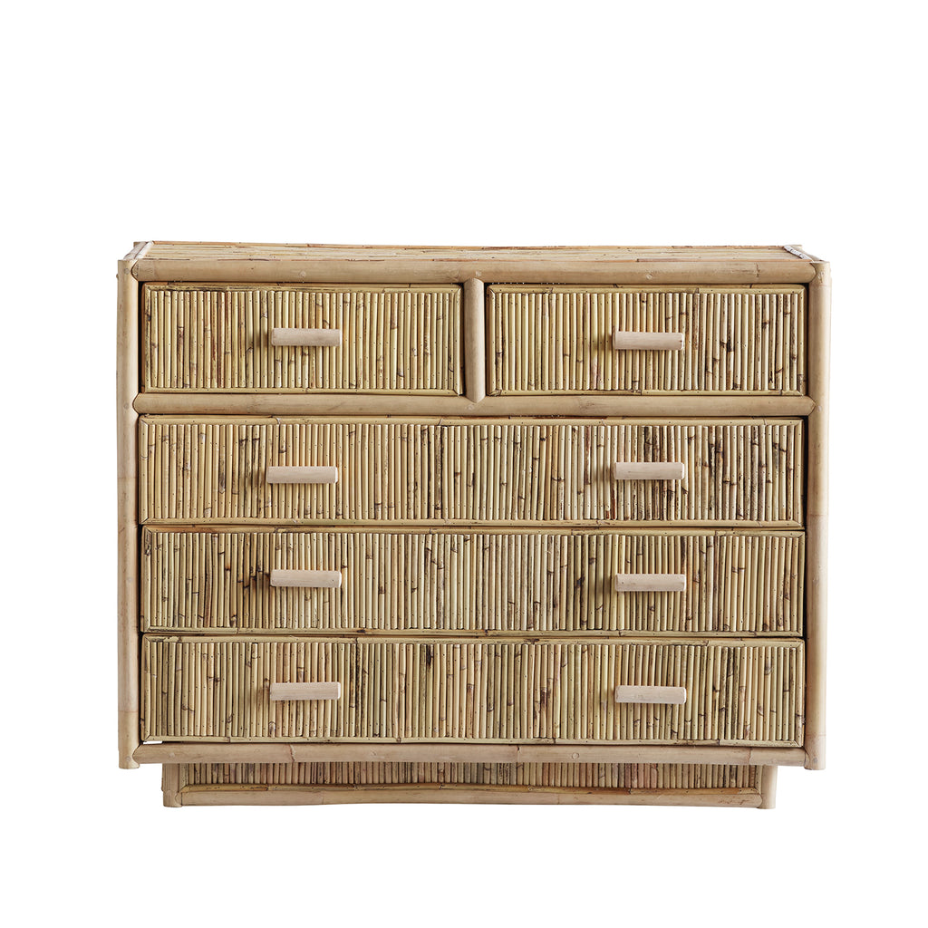 PALMA CABINET DOUBLE | RATTAN | H 78 CM