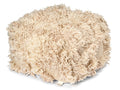 RIO Pouf, Beige, Wool