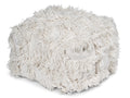 RIO Pouf, Off White, Wool