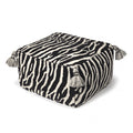ZEBRA POUF, WOOL