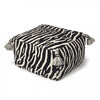 Pouf Zebra Black/White, Wool