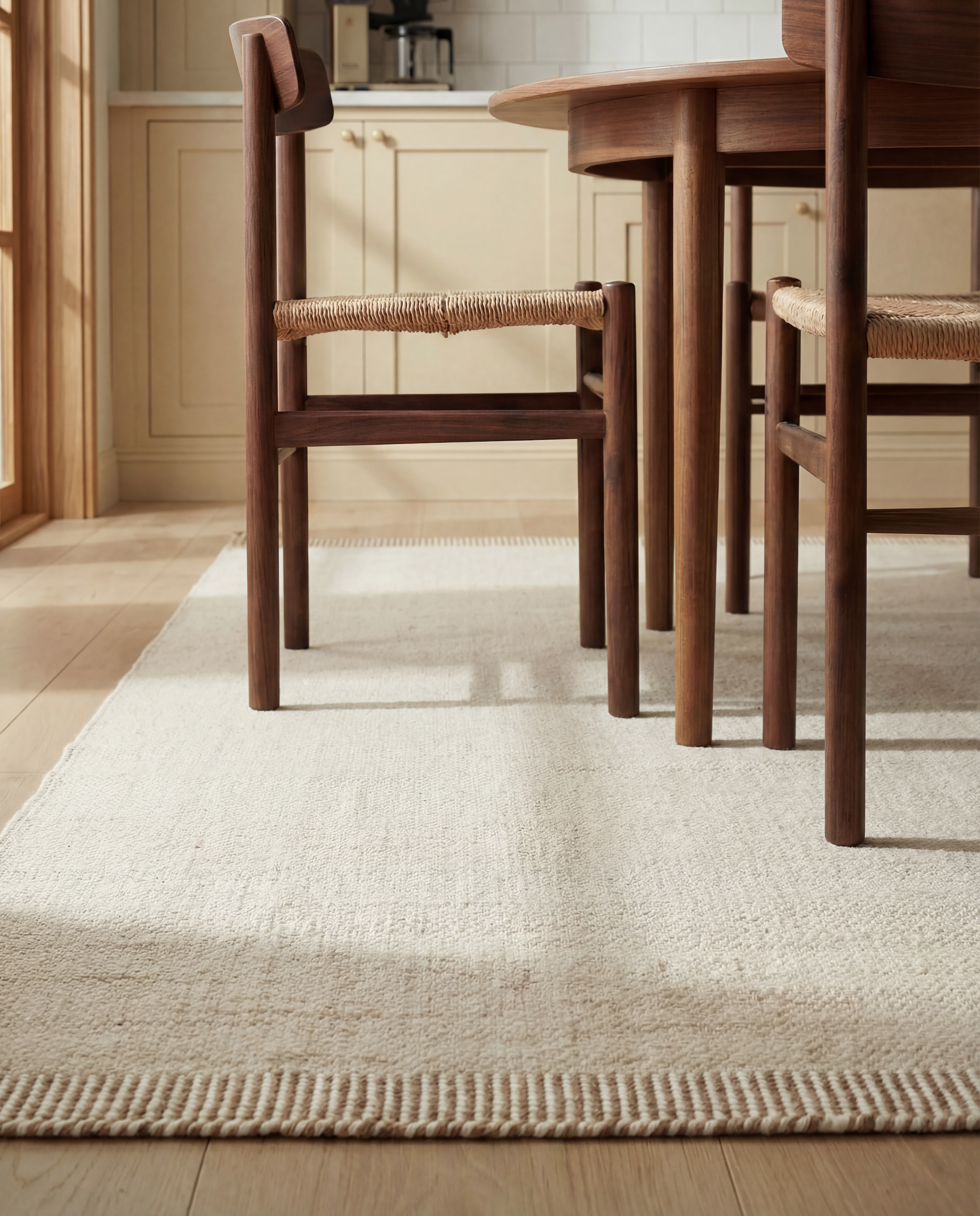 PURE WOOL RUG, OFF WHITE, MANY SIZE